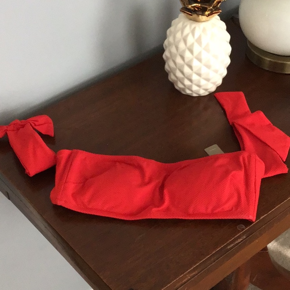 J.Crew off the shoulder bikini top